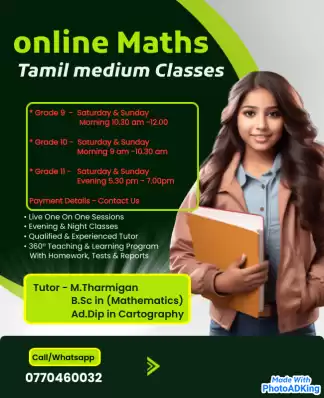 Online Maths class-Tamil Medium
