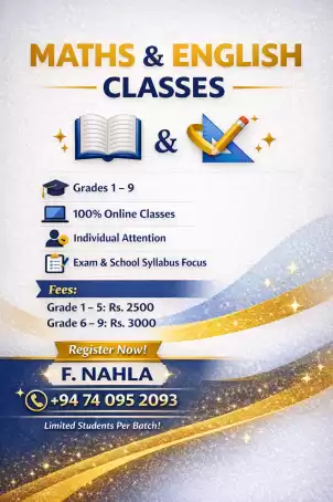 Online Maths & English Classes
