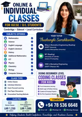ONLINE & PERSONALIZED INDIVIAL TUTORING Cambridge | Edexcel | Local Curriculum