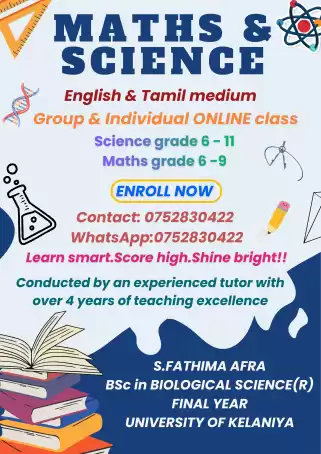 ONLINE SCIENCE AND MATHS CLASS