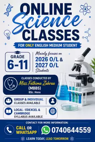 🔬 ONLINE SCIENCE CLASSES – ENGLISH MEDIUM STUDENTS (GRADE 6–11)