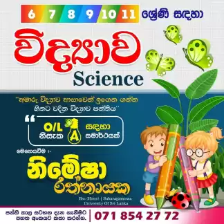 Online Science Classes (Sinhala medium & English medium)