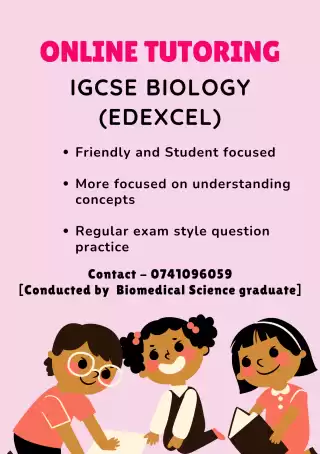 ONLINE tutoring - Edexcel - IGCSE Biology