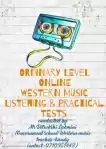 Ordinary level Western music practical and listening test classes