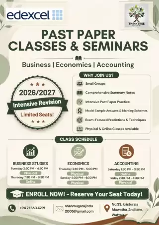 Past paper classes and detailed seminars