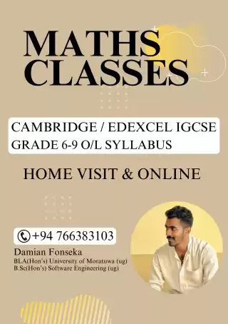 Pearson Edexcel GCSE / Cambridge IGCSE Grade 6-9 O/Ls Maths Home visits and online Classes