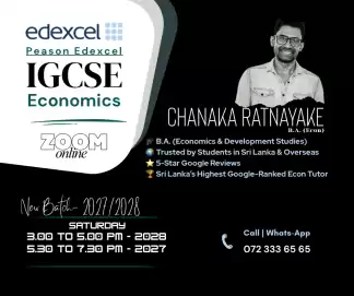 Pearson Edexcel IGCSE Economics (Online) New Batches for 2027 & 2028