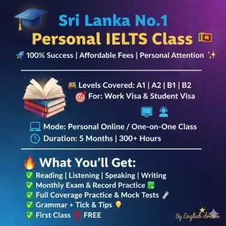 Personal IELTS Class (Tamil medium)