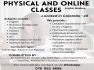 Physical and Online classes available