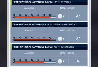 Physics chemistry Mathematics Further Mathematics