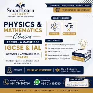 Physics & Mathematics Classes for Edexcel & Cambridge IGCSE | IAL