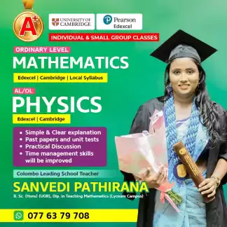 Physics & Mathematics - Edexcel | Cambridge | Local - OL & AL Physics & Mathematics - Edexcel | Cambridge | Local - OL & AL