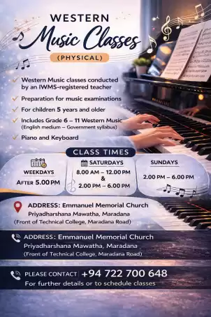Piano classes for Kids and Adults - Physical