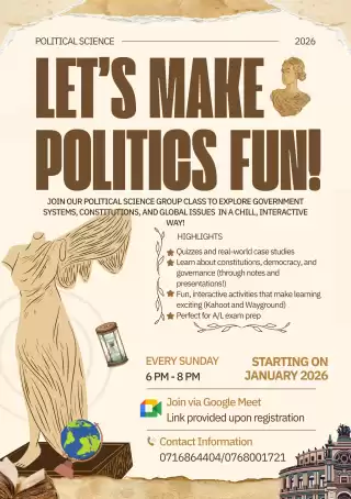 Political Science 2027 Class English Medium