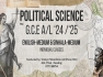 Political Science English Medium