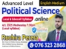 Political Science English Medium 