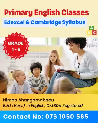 Primary English Classes Grades 1-5 (Edexcel & Cambridge)
