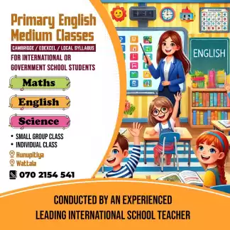 Primary English medium classes