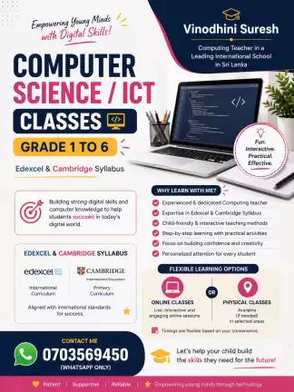 PRIMARY ICT/ COMPUTER SCIENCE CLASS
