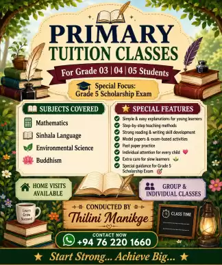 PRIMARY TUITION CLASSES