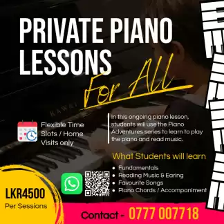 Private Piano Lessons Piano & Music Lessons