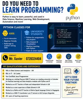 Python for Kids and university students