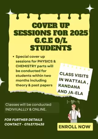 Quick revision classes for Ol students