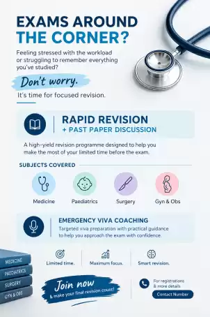 Rapid revision Paper Classes and Emergency Viva coaching