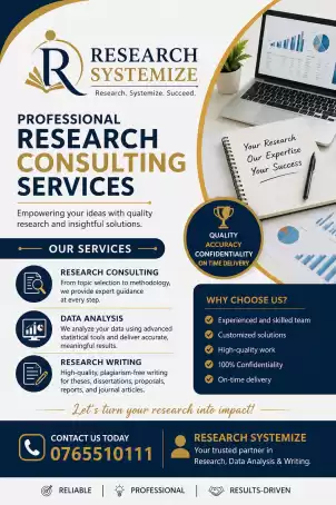 Research Consulting and Writing Services