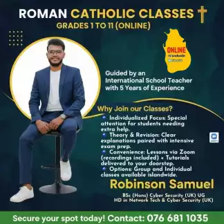 Roman Catholic Classes for grade 1-11