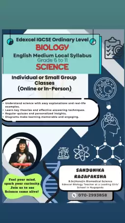 Science and Biology tutoring
