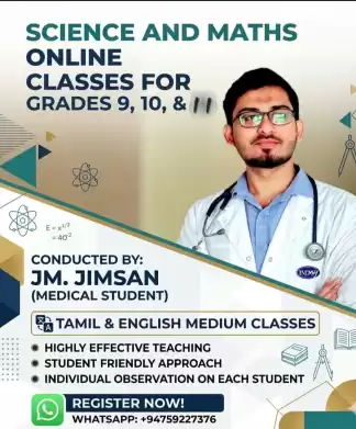 Science and mathematics classes from medical student