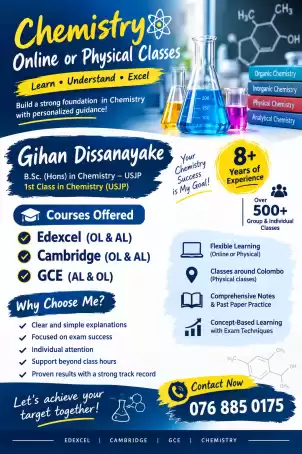 Science/ Chemistry Classes