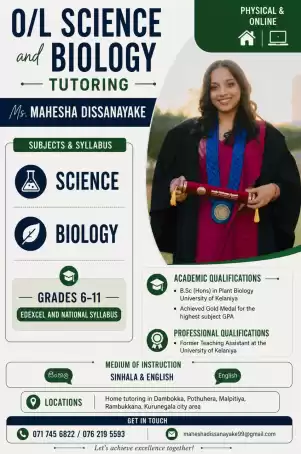 Science Class for National and Edexcel syllabus