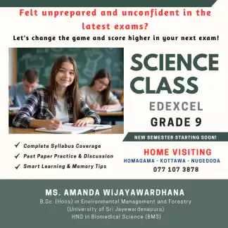 Science Class | Home Visiting | Edexcel | Grade 9