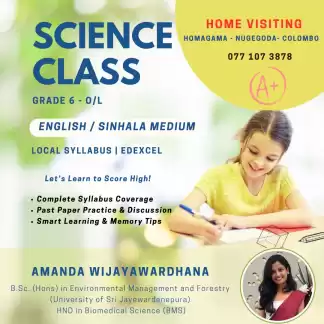 Science Class | Home Visiting | Local Syllabus (English/Sinhala Medium) | Edexcel