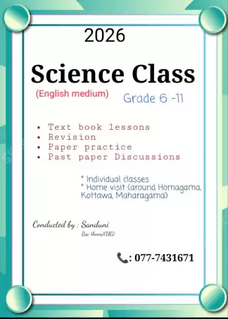Science classes (English medium) for O/L