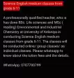 Science classes for both Local and Cambridge syllabus students from grade 6-11