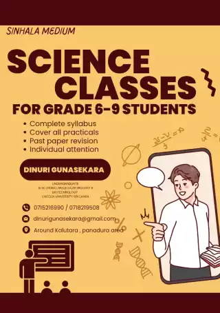 Science classes for grade 6-9