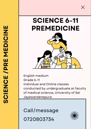 Science English medium and premedicine classes