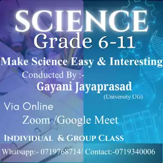 🔬 Science Made Simple! | Online Science Classes for Grade 6–11 | Sinhala Medium | Local Syllabus