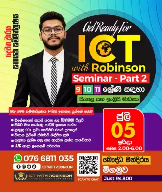 Seminar Prepared for 9, 10, 11 Students from English and Sinhala at Buddhist Center Negombo