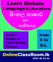 Sinhala Language and Literature Class