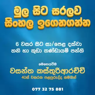Sinhala language Tution classes
