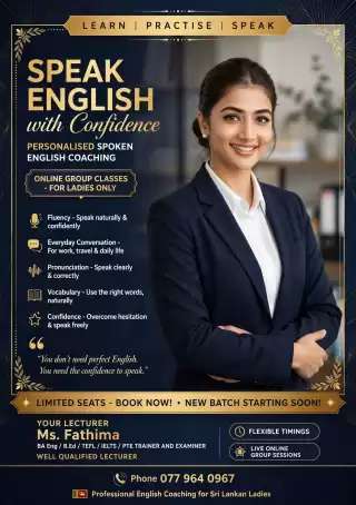 SPEAK ENGLISH WITH CONFIDENCE COURSE FOR LADIES