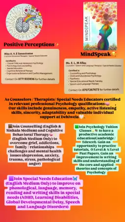 Special Needs Education, Individual Tuition, Therapies