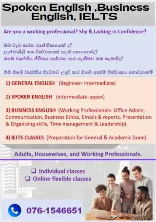 Spoken English, Business English, IELTS