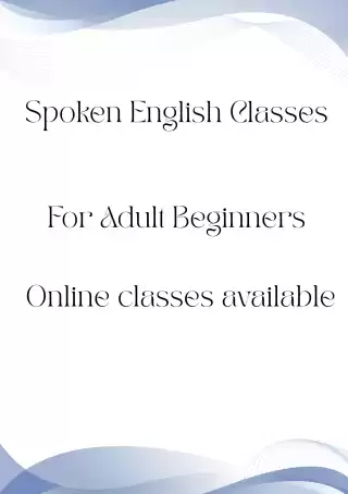 Spoken English classes