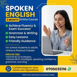 Spoken English Classes ONLINE Or Home visiting