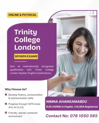 Spoken English Classes (Trinity College London Exams)